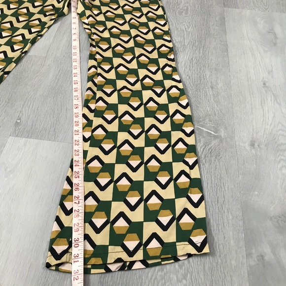 ZARA PALOZZO ALL OVER PRINT SATIN BOOTCUT GEO PANT SMALL - Picture 6 of 10